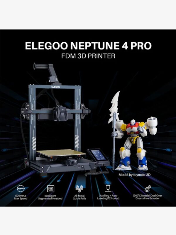 ELEGOO Neptune 4 Pro FDM 3D Printer BY NT Innovation Group