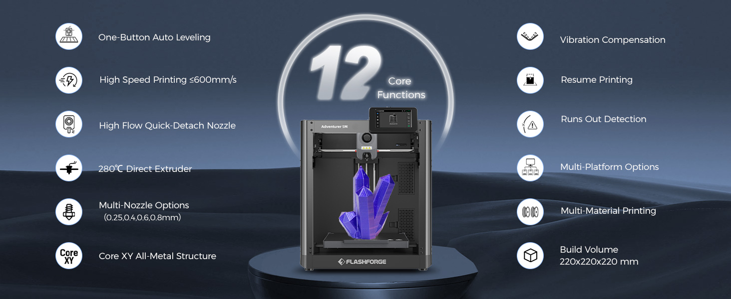 Flashforge Adventurer 5M 3D Printer NT Innovation Group