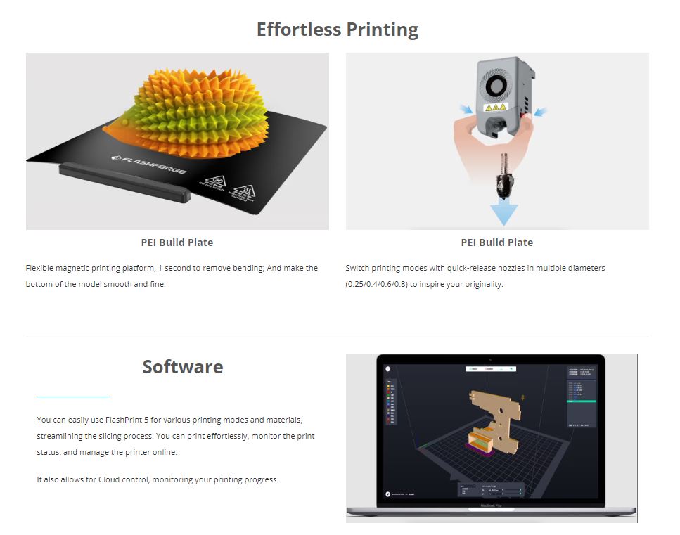 Flashforge Adventurer 5M 3D Printer NT Innovation Group 